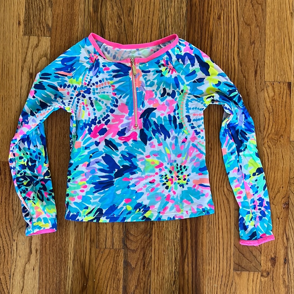 Lilly Pulitzer girls swim shirt size 4